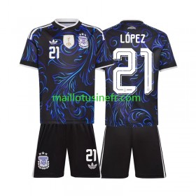 Maillot de Foot Argentine Jose Manuel Lopez 21 World Cup Extérieur 2026 - Enfant